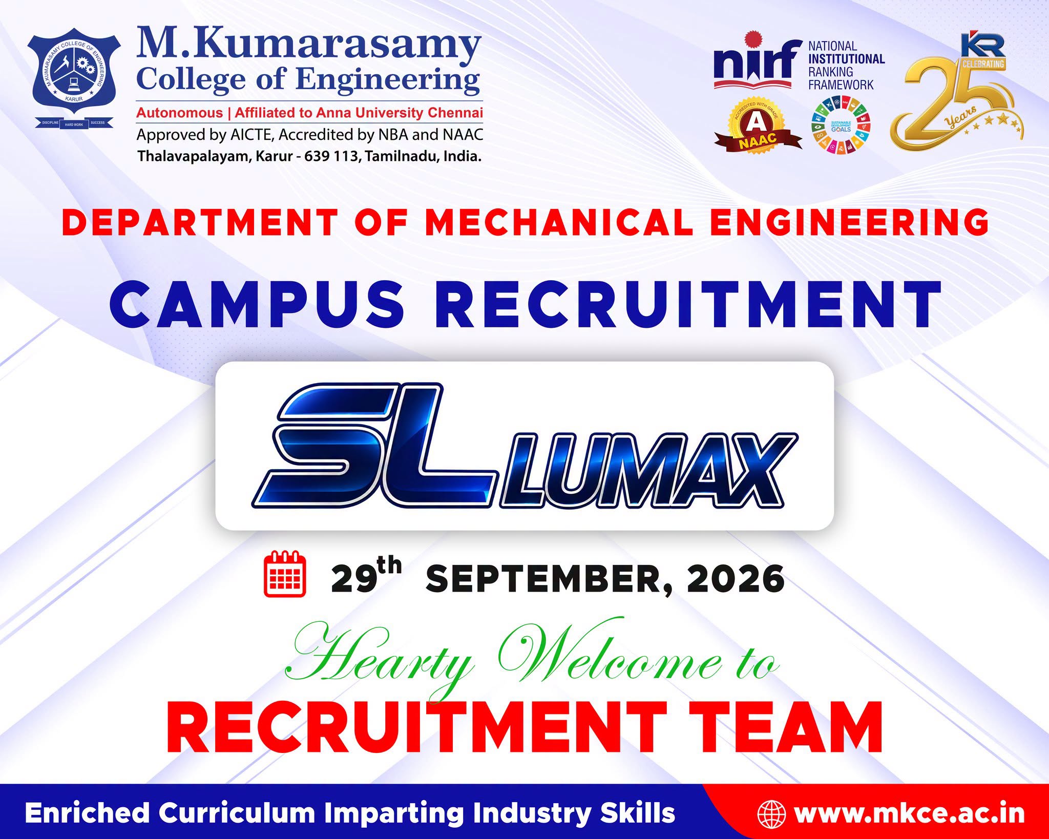 CAMPUS RECRUITMENT | SL LUMAX